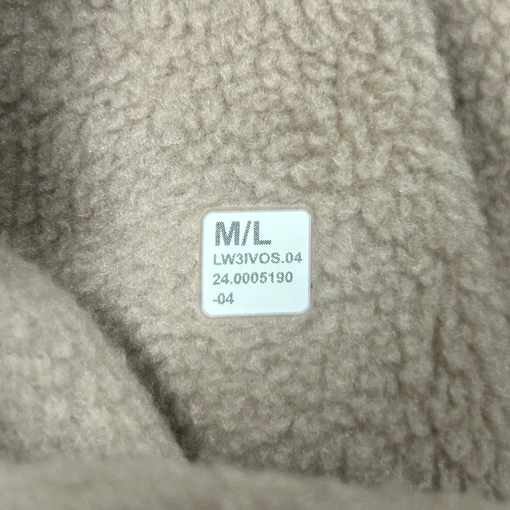Lululemon Scuba Oversized Half-Zip Fleece Pullover Women M/L Pink Gold Zipper - Picture 4 of 8